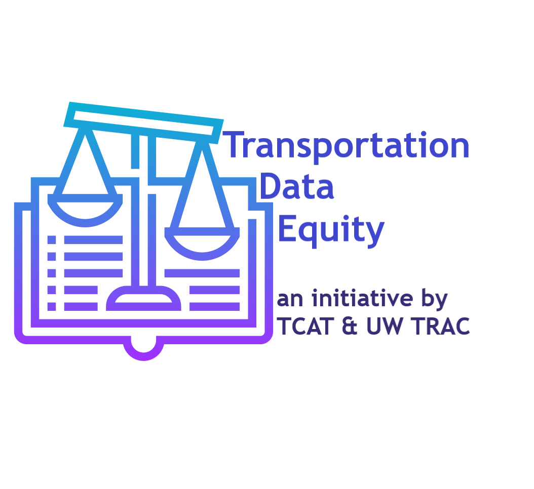 Logo for the Transit Data Equity initiative at UW